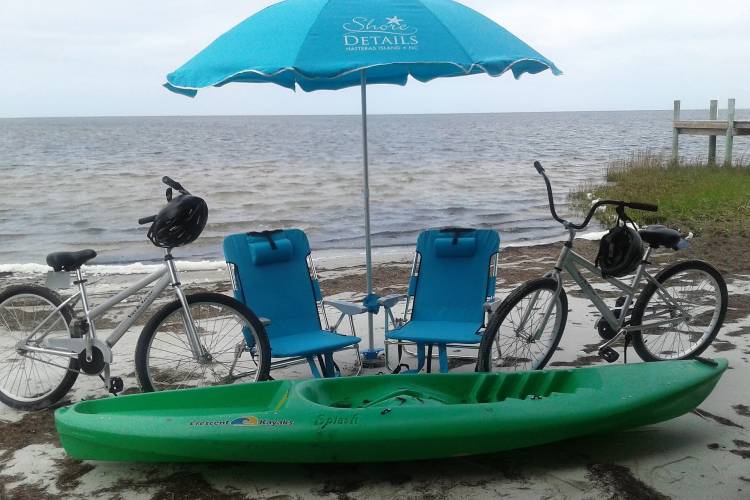 bikes on the beach