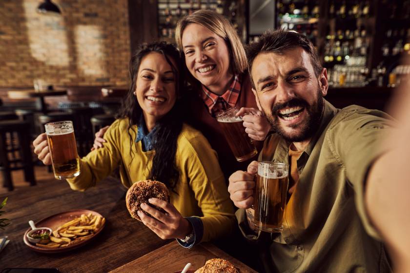 friends at a restaurant